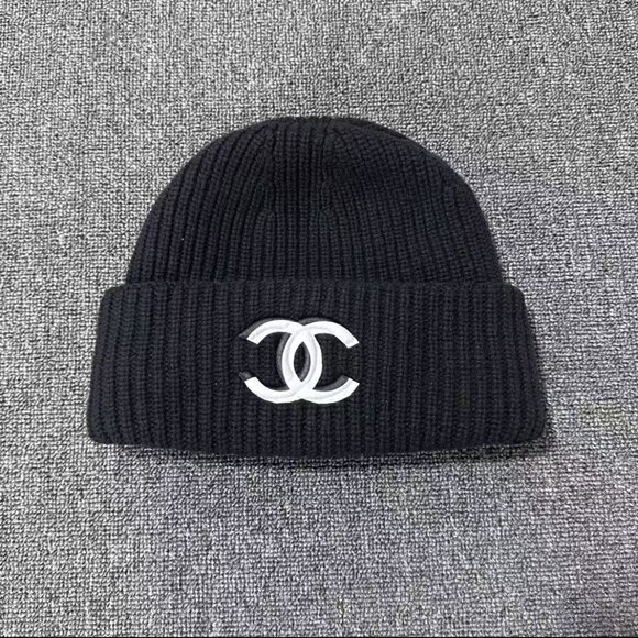 Chanel Classic Double C Knitted Beanie, Stylish and Warm - Picture 1 of 4